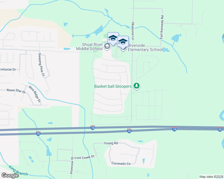 map of restaurants, bars, coffee shops, grocery stores, and more near 675 Teal Street in Crestview