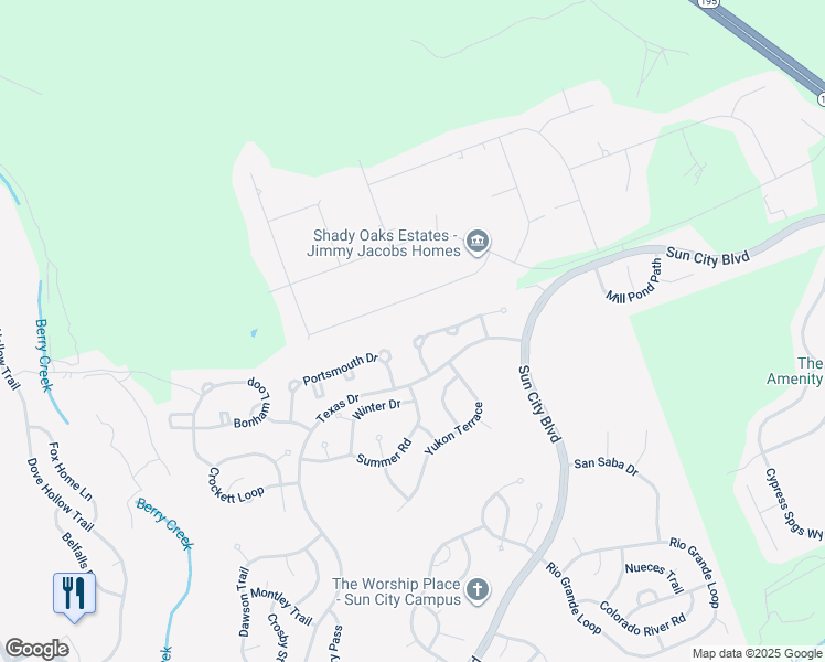 map of restaurants, bars, coffee shops, grocery stores, and more near 127 Essex Lane in Georgetown