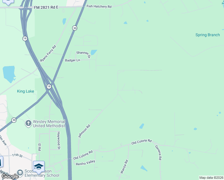 map of restaurants, bars, coffee shops, grocery stores, and more near 301 Johnson Road in Huntsville