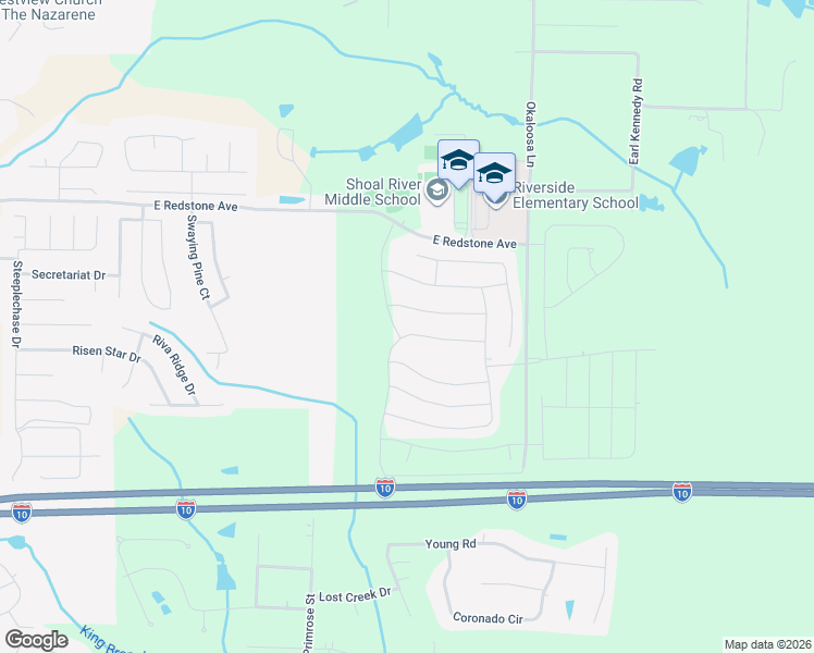 map of restaurants, bars, coffee shops, grocery stores, and more near 657 Teal Street in Crestview