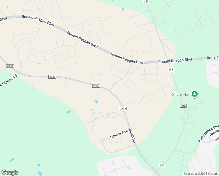 map of restaurants, bars, coffee shops, grocery stores, and more near 8701-8819 Ranch Road 2338 in Georgetown