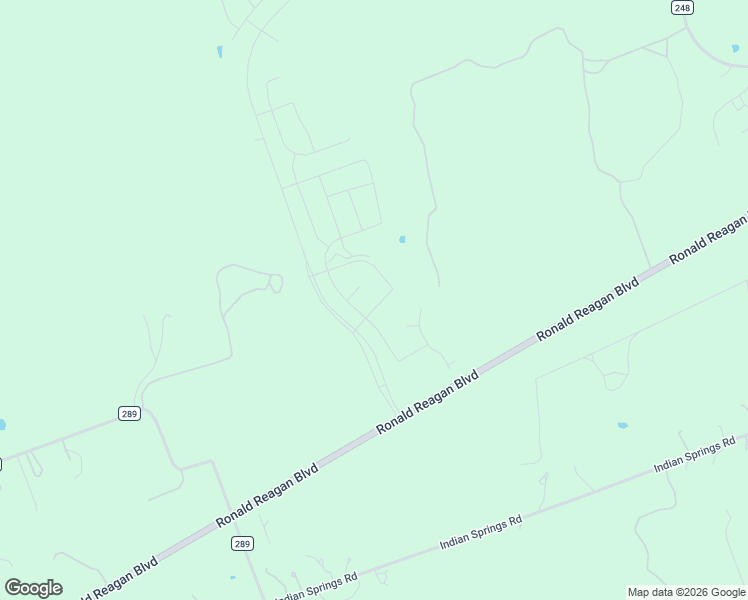 map of restaurants, bars, coffee shops, grocery stores, and more near Ronald Reagan Boulevard in Georgetown