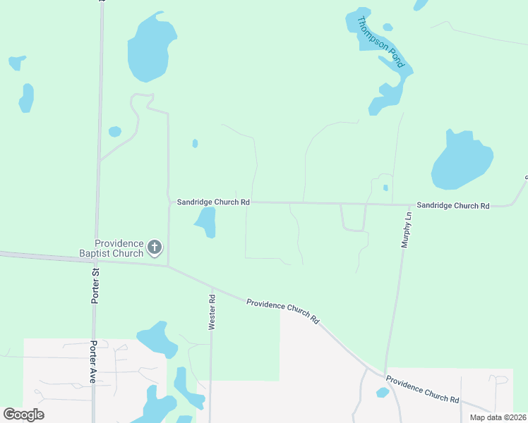 map of restaurants, bars, coffee shops, grocery stores, and more near 2184 Sandridge Church Road in Grand Ridge