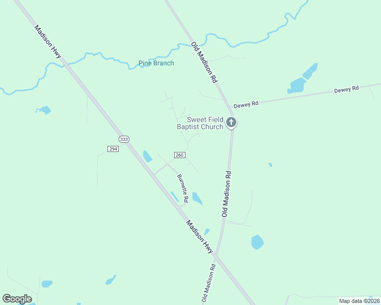 map of restaurants, bars, coffee shops, grocery stores, and more near 220 Forest Lane in Quitman