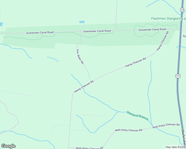 map of restaurants, bars, coffee shops, grocery stores, and more near 928 Hamp Chesser Road in Folkston