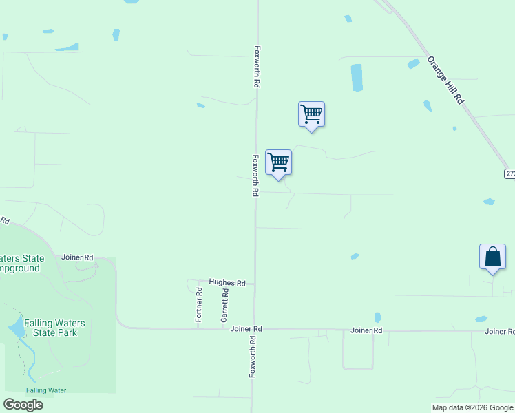 map of restaurants, bars, coffee shops, grocery stores, and more near 1482 Foxworth Road in Chipley