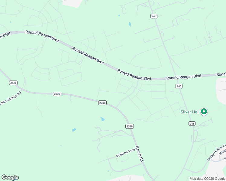 map of restaurants, bars, coffee shops, grocery stores, and more near 8400 Farm to Market Road 2338 in Georgetown