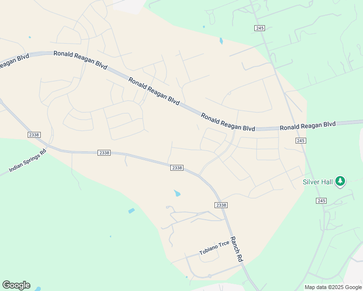 map of restaurants, bars, coffee shops, grocery stores, and more near 8400 Farm to Market Road 2338 in Georgetown