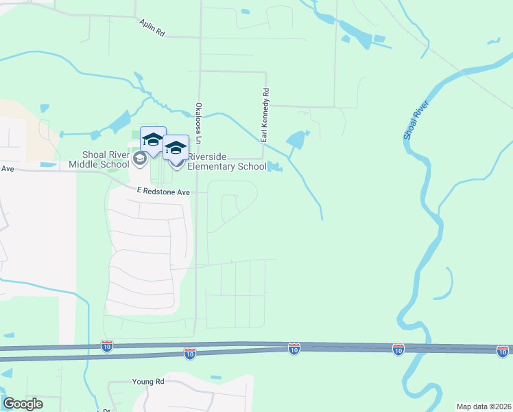 map of restaurants, bars, coffee shops, grocery stores, and more near 3233 Earl Kennedy Road in Crestview