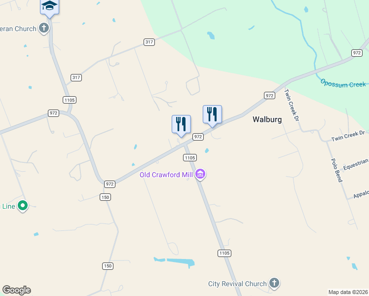 map of restaurants, bars, coffee shops, grocery stores, and more near 3780 Farm to Market Road 972 in Georgetown