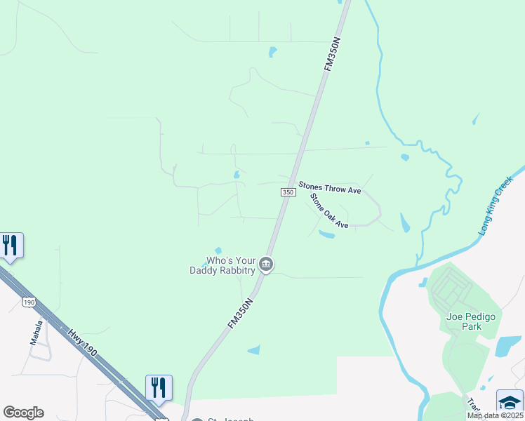 map of restaurants, bars, coffee shops, grocery stores, and more near 140 Pine Valley Drive in Livingston