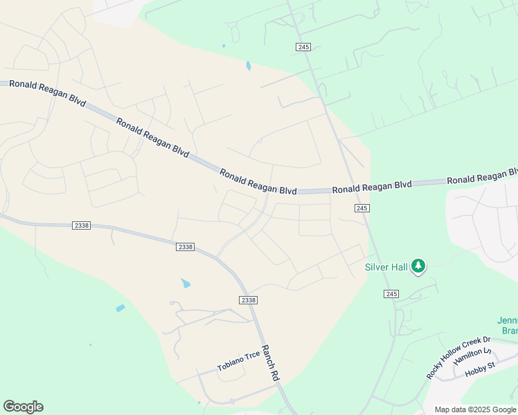 map of restaurants, bars, coffee shops, grocery stores, and more near 901 County Road 245 in Georgetown