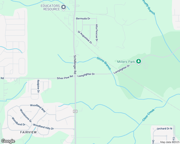 map of restaurants, bars, coffee shops, grocery stores, and more near 7680 Lamplighter Dr in Mobile