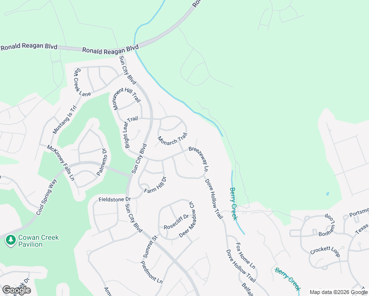 map of restaurants, bars, coffee shops, grocery stores, and more near 508 Breezeway Lane in Georgetown