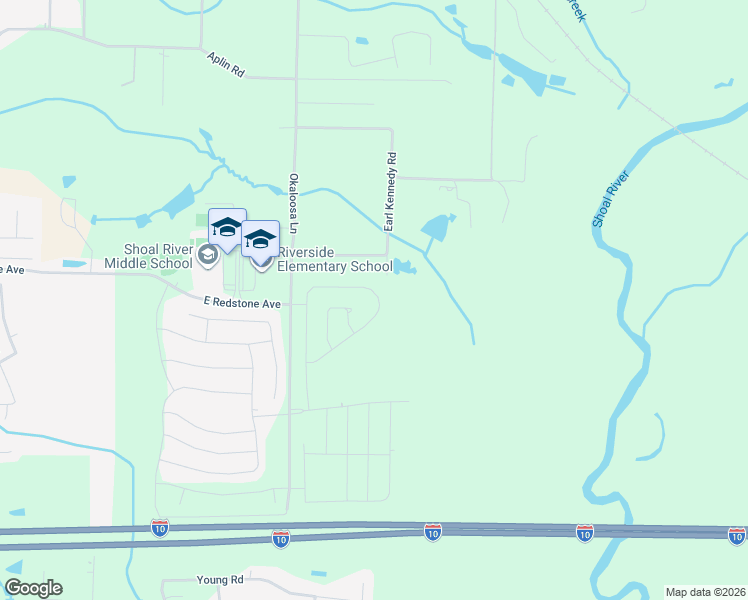 map of restaurants, bars, coffee shops, grocery stores, and more near 3233 Earl Kennedy Road in Crestview