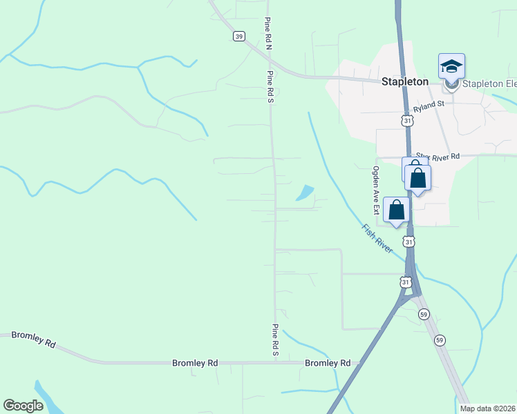 map of restaurants, bars, coffee shops, grocery stores, and more near 12968 Anna's Way in Stapleton