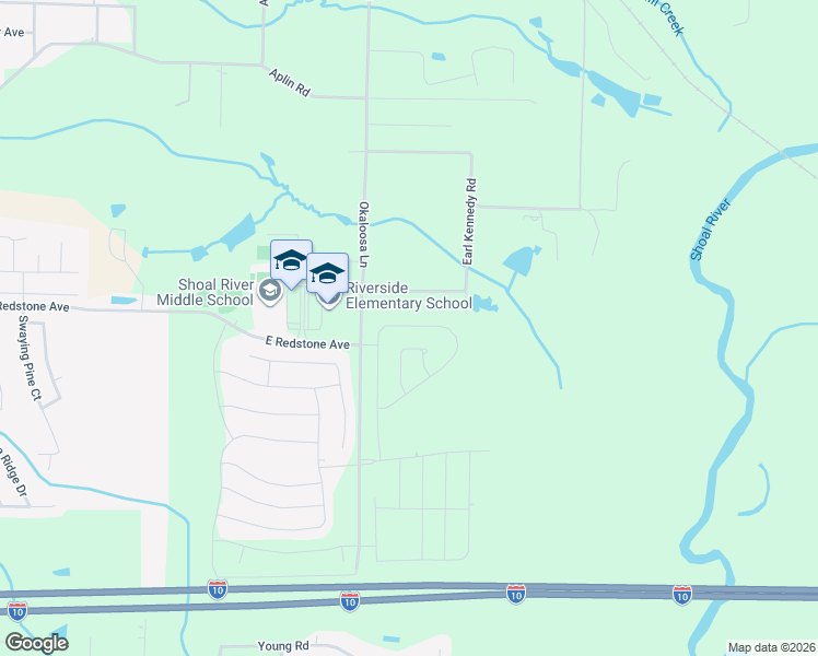 map of restaurants, bars, coffee shops, grocery stores, and more near 3241 Earl Kennedy Road in Crestview
