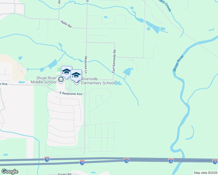map of restaurants, bars, coffee shops, grocery stores, and more near 3233 Earl Kennedy Road in Crestview