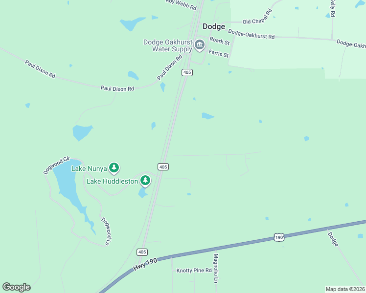 map of restaurants, bars, coffee shops, grocery stores, and more near 114 Farm to Market 405 in Huntsville