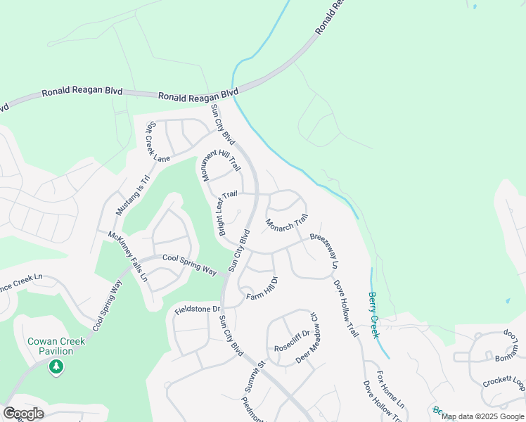 map of restaurants, bars, coffee shops, grocery stores, and more near 202 Monarch Trail in Georgetown