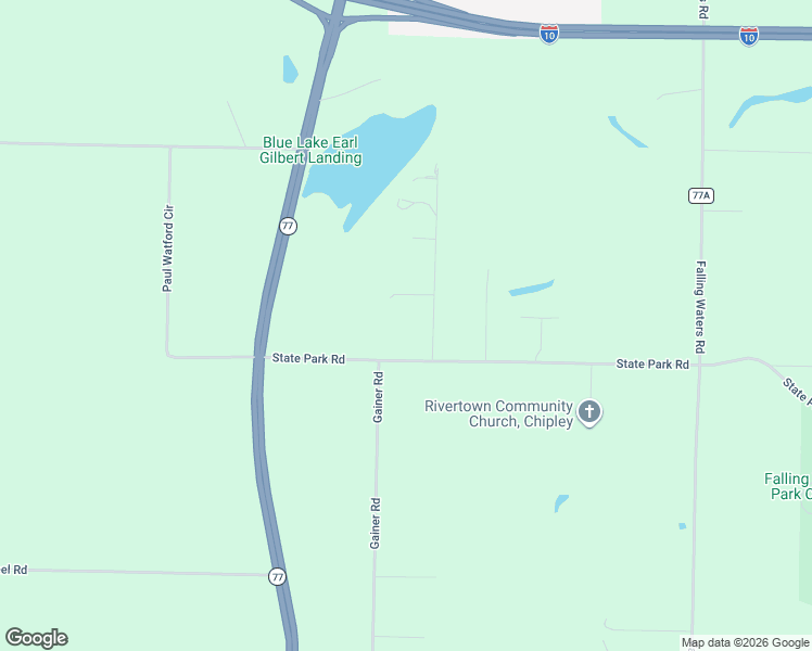 map of restaurants, bars, coffee shops, grocery stores, and more near 1290 Dragon Fly Ln in Chipley