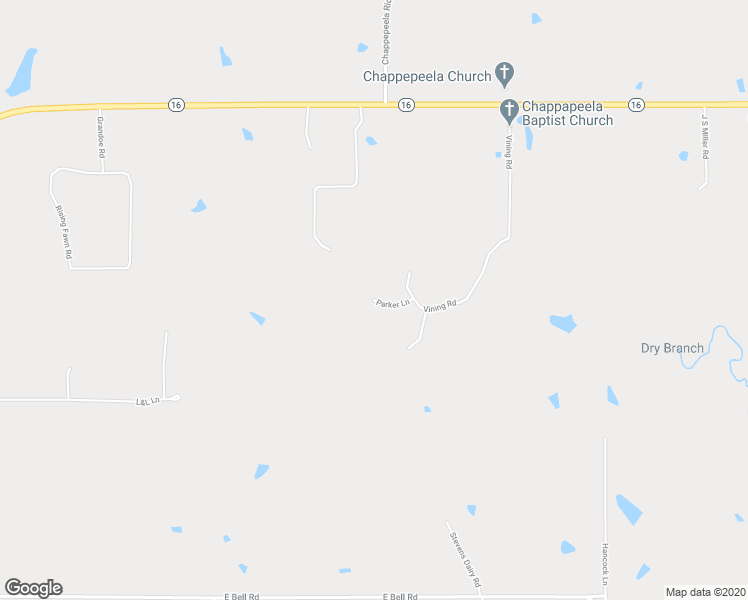 map of restaurants, bars, coffee shops, grocery stores, and more near 18250 Parker Lane in Amite City