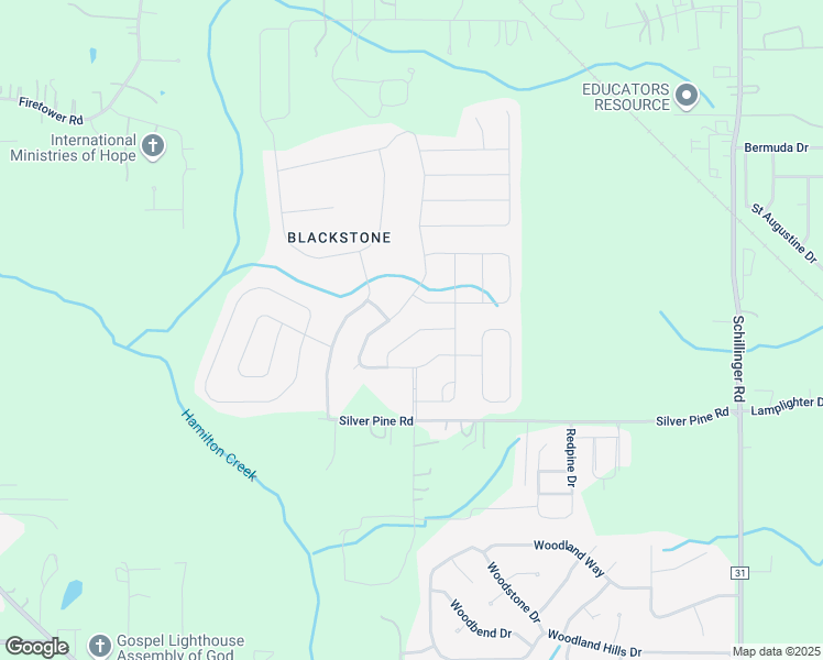 map of restaurants, bars, coffee shops, grocery stores, and more near 2301 Clairmont Drive West in Semmes
