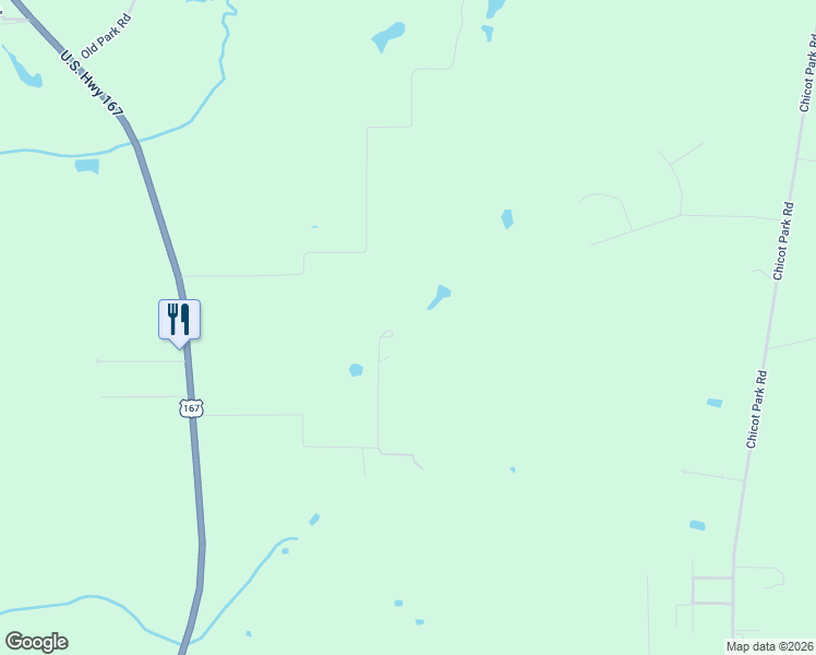 map of restaurants, bars, coffee shops, grocery stores, and more near Buller Road in Ville Platte