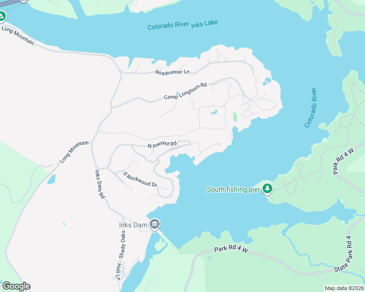 map of restaurants, bars, coffee shops, grocery stores, and more near 604 North Inwood Road in Burnet
