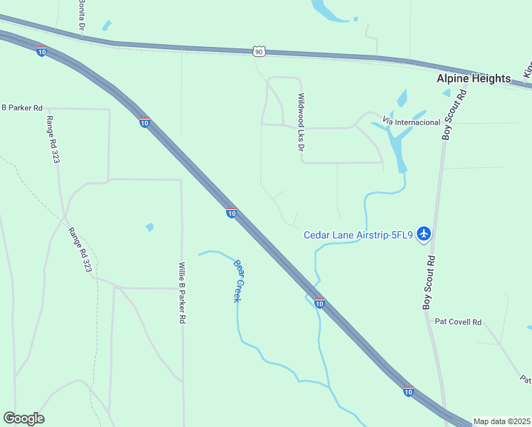 map of restaurants, bars, coffee shops, grocery stores, and more near Florida 8 in DeFuniak Springs