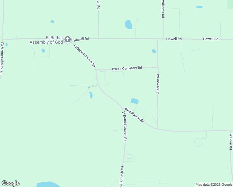 map of restaurants, bars, coffee shops, grocery stores, and more near 2418 El Bethel Church Road in Grand Ridge