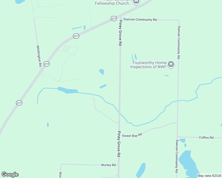 map of restaurants, bars, coffee shops, grocery stores, and more near 1268 Piney Grove Road in Chipley