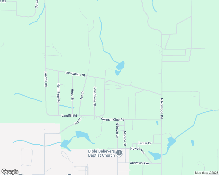 map of restaurants, bars, coffee shops, grocery stores, and more near 150 Springs Avenue in DeFuniak Springs