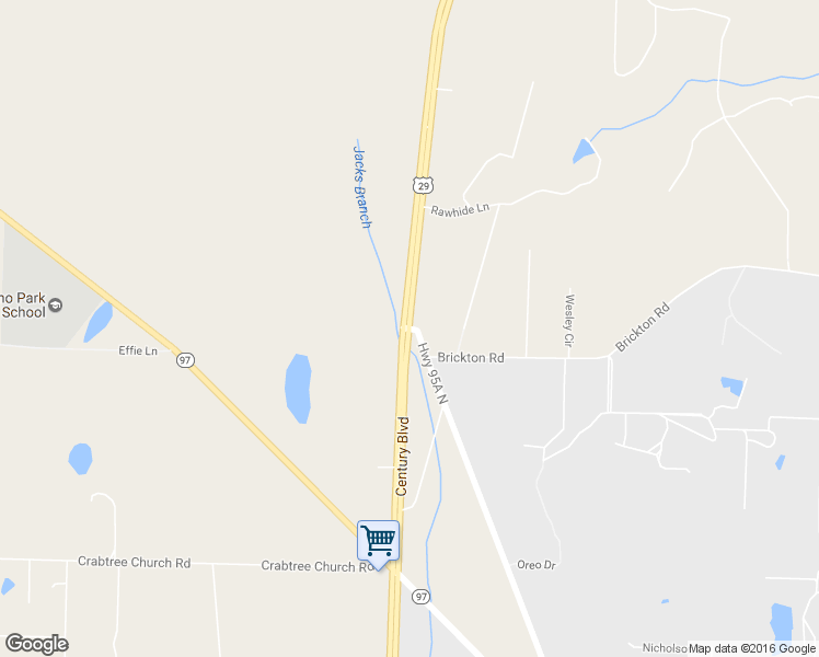 map of restaurants, bars, coffee shops, grocery stores, and more near 7680 Florida 95A in Molino