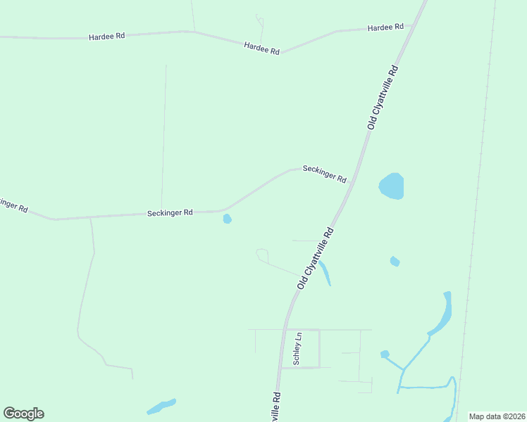 map of restaurants, bars, coffee shops, grocery stores, and more near 3338 Weeks Road in Valdosta