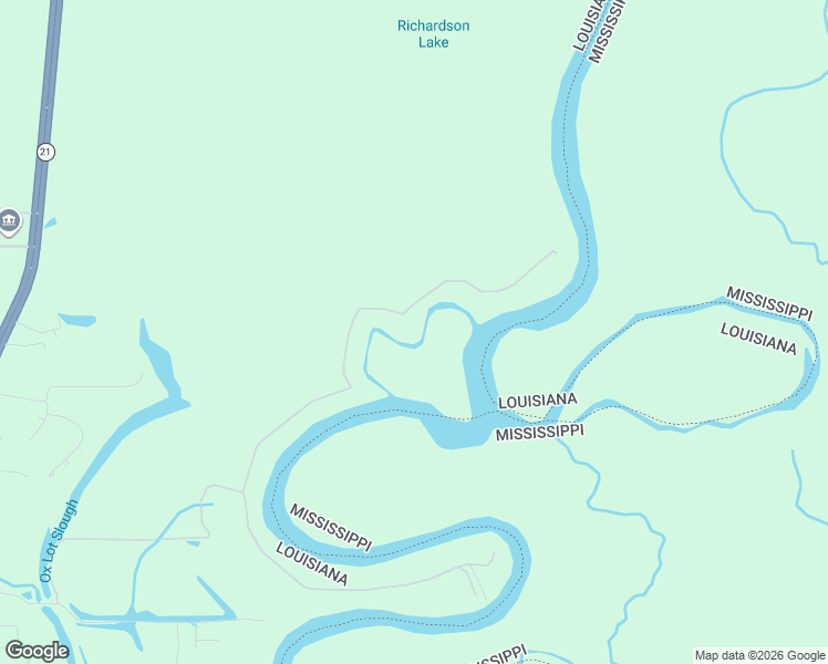 map of restaurants, bars, coffee shops, grocery stores, and more near 15352 North Ox Lot Road in Bogalusa