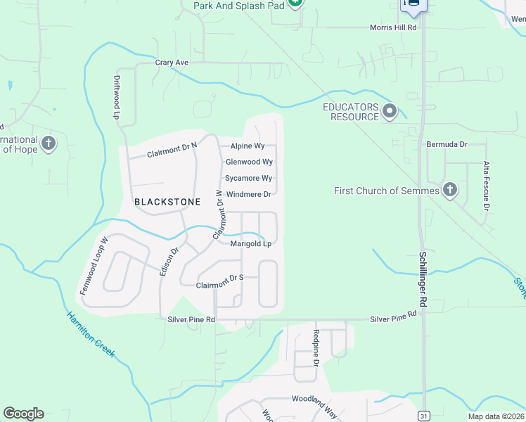 map of restaurants, bars, coffee shops, grocery stores, and more near 2276 Philsdale Lane East in Semmes