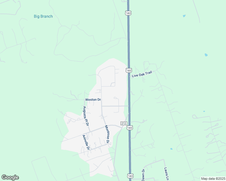 map of restaurants, bars, coffee shops, grocery stores, and more near 307 Saratoga Springs Cove in Liberty Hill
