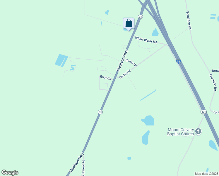 map of restaurants, bars, coffee shops, grocery stores, and more near 3888 Madison Highway in Valdosta