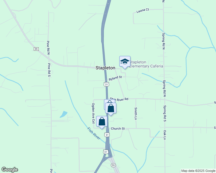 map of restaurants, bars, coffee shops, grocery stores, and more near 13440 Ryland Street in Stapleton