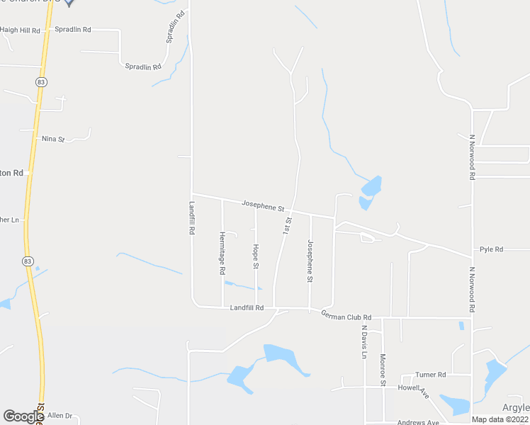 map of restaurants, bars, coffee shops, grocery stores, and more near 352 Hope Street in DeFuniak Springs
