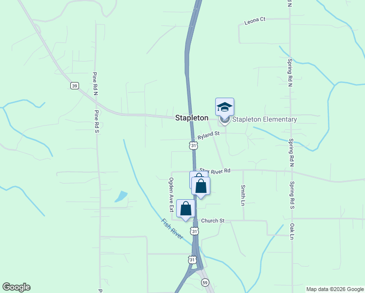 map of restaurants, bars, coffee shops, grocery stores, and more near 13440 Ryland Street in Stapleton