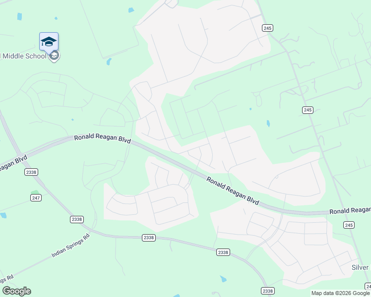 map of restaurants, bars, coffee shops, grocery stores, and more near 433 Buckaroo Dr in Georgetown
