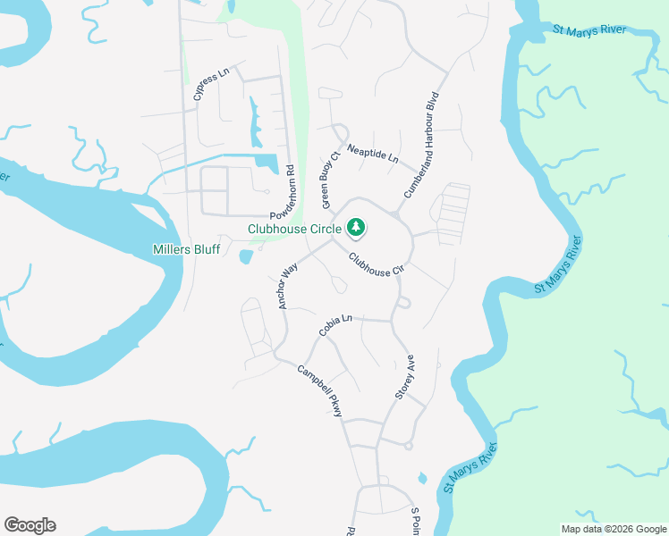 map of restaurants, bars, coffee shops, grocery stores, and more near 111 Mooring Lane in St. Marys