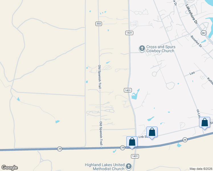 map of restaurants, bars, coffee shops, grocery stores, and more near 620 Old Spanish Trail in Buchanan Dam