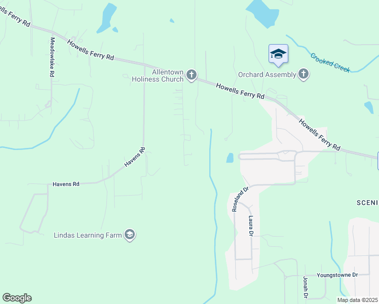 map of restaurants, bars, coffee shops, grocery stores, and more near 2430 Rd#167 in Semmes