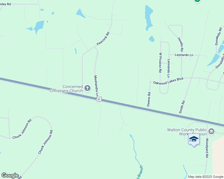 map of restaurants, bars, coffee shops, grocery stores, and more near 4172 U.S. 90 in DeFuniak Springs