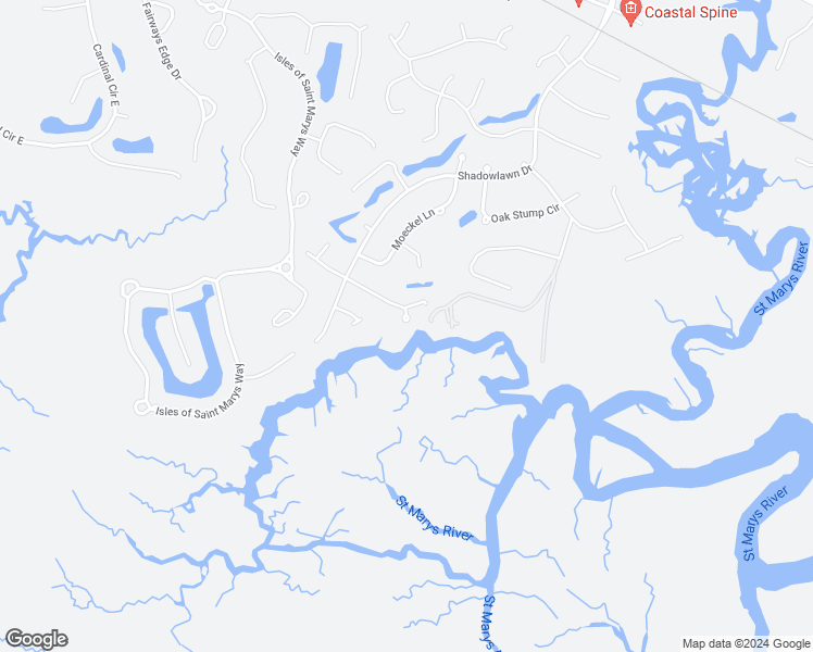 map of restaurants, bars, coffee shops, grocery stores, and more near 612 Kings Way in St. Marys