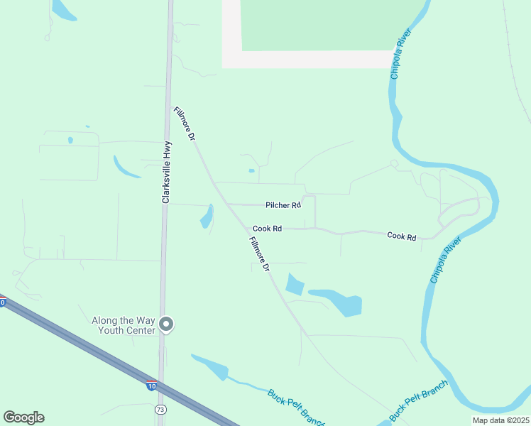 map of restaurants, bars, coffee shops, grocery stores, and more near 4475 Pilcher Road in Marianna