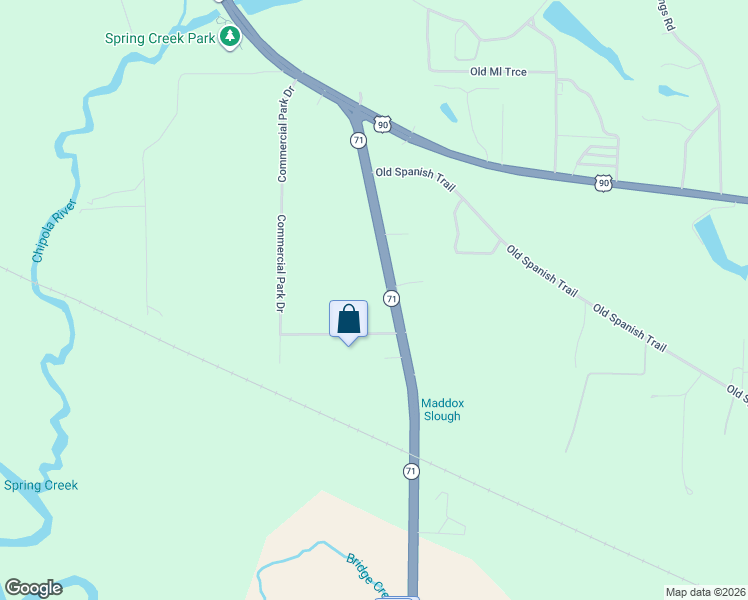 map of restaurants, bars, coffee shops, grocery stores, and more near 2435 Florida 71 in Marianna